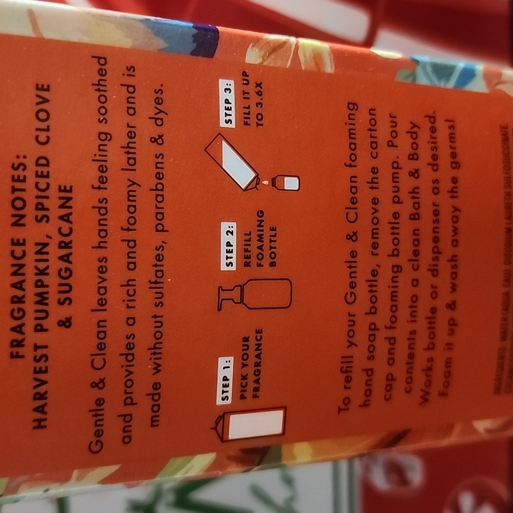Bath & Body Works Sweet Cinnamon Pumpkin Hand Soap Refill Carton - Picture 4 of 5